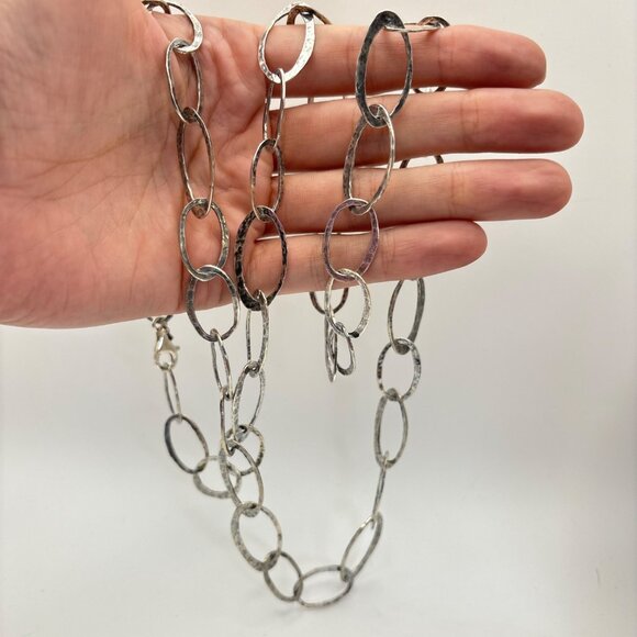 VTG Silpada Sterling Silver 925 Oval Link Chain Necklace Size 19.5'' Length - Picture 5 of 9